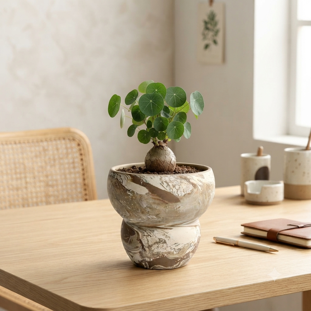 Chọn chậu cây ấn tượng cho bàn làm việc: Biến góc làm việc thành nguồn cảm hứng